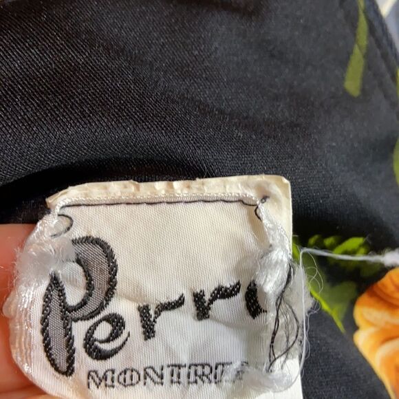 Vintage 70s floral long sleeve midi dress ruffle collar. Cottagecore girlycore - Picture 11 of 11